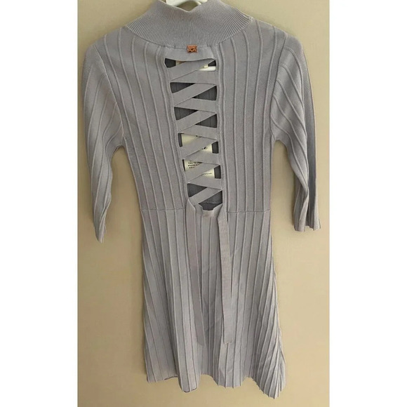For Love & Lemons x KNITZ NWT Simone Laced Back Sweater Dress Small REVOLVE - Picture 7 of 16